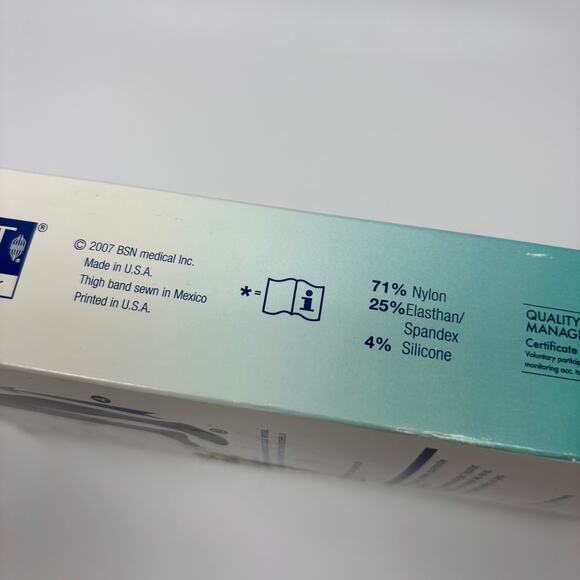 Jobst Compression Socks 20-30 mmHg Mens Small Thigh High Black Medical Legwear - Picture 6 of 9